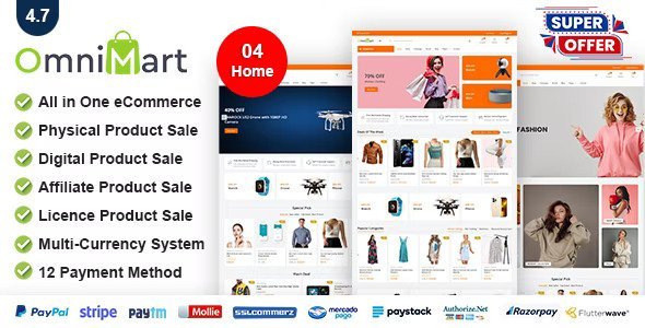 OmniMart v4.7 – eCommerce Shopping Platform