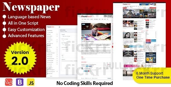 Newspaper v2.0 – Responsive News, Magazine and Blog CMS Script