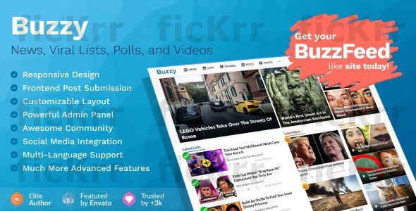 Buzzy v4.9.0 – News, Viral Lists, Polls and Videos (Nulled)